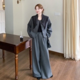 春装新款外套+裤子两件套装2C153-8927-P185K298，女装套装/套裙，2C153