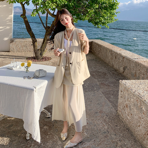 夏上新  外套+半身裙套装配丝带805-P165K238图片