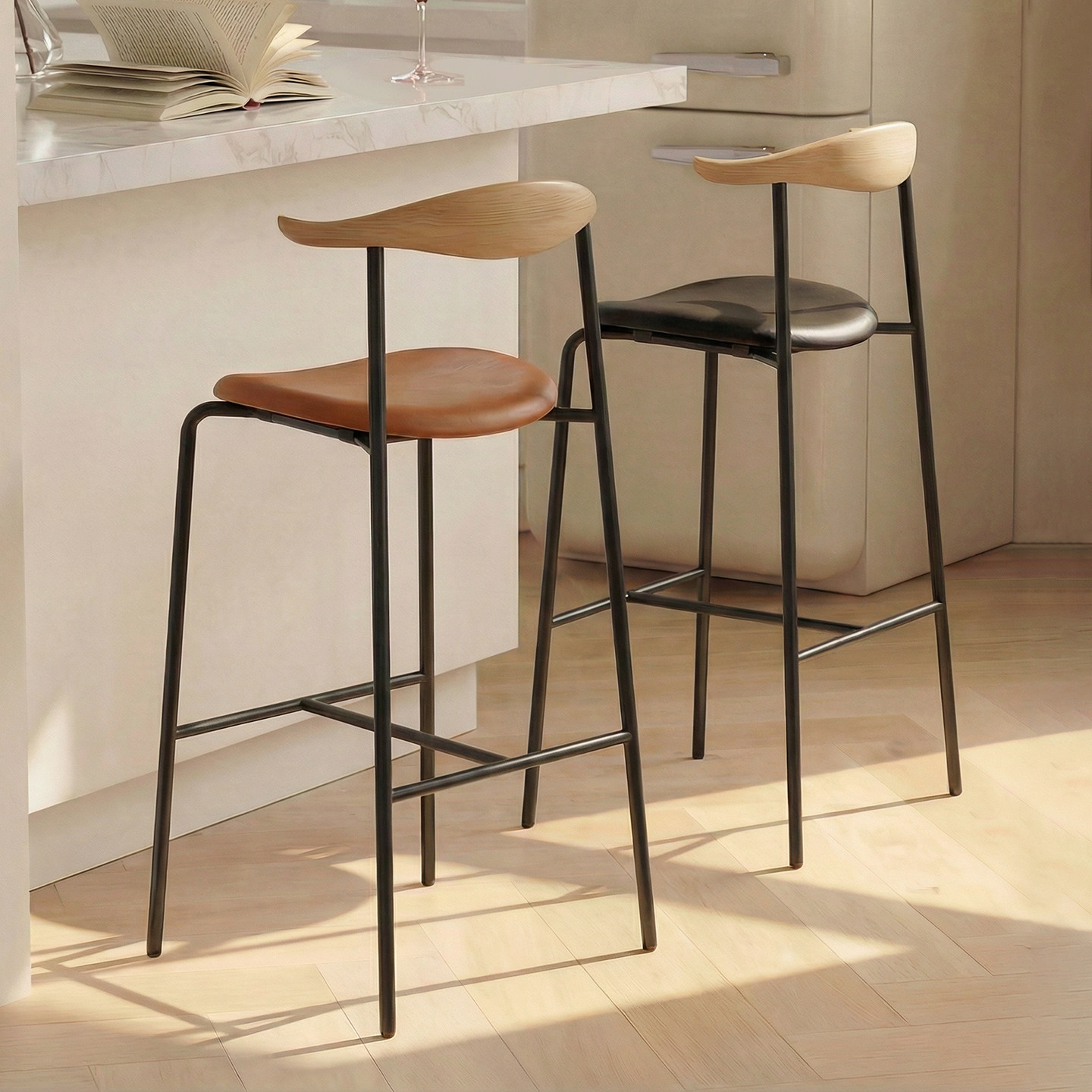 北欧吧台椅家用复古高脚凳酒吧奶茶店前台高脚椅现代简约餐椅台凳,住宅家具,家用高脚椅,淘宝优惠券,粉丝福利购,淘宝优惠卷