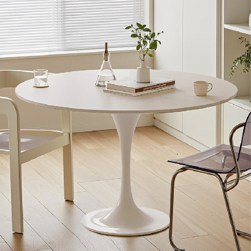 犇超家用复古圆桌郁金香洽谈桌