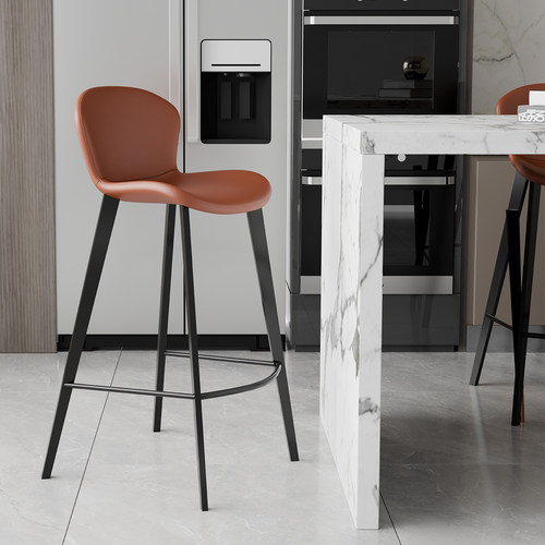 轻奢意式极简家用设计师款吧台椅