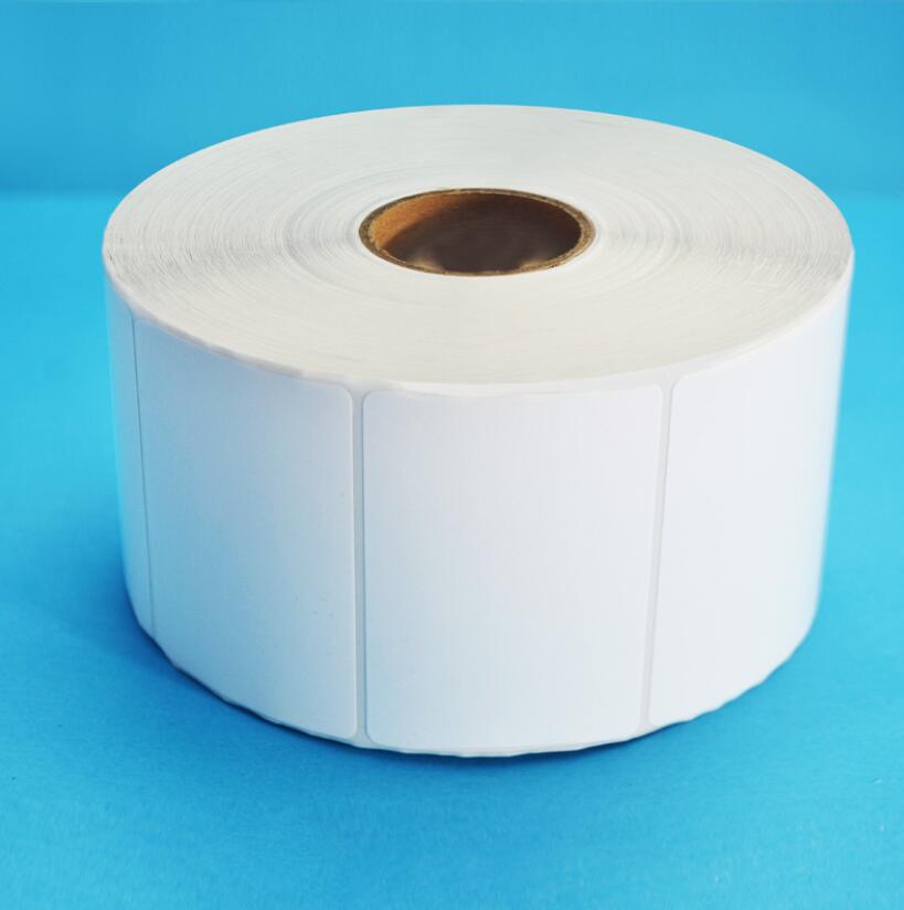 空白标签贴60x40铜版不干胶