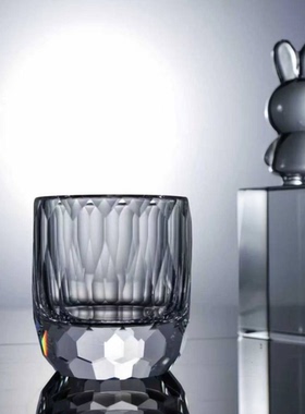 轻奢水晶杯复古创意装饰家居摆件个性透明茶杯