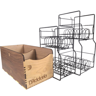 达达里奥吉他琴弦展示架放置盒贝斯单弦套弦钢丝收纳架金属收藏架