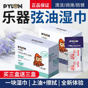 电木民谣琴弦除防锈乐器清洁保养护理擦布 PYLON派林吉他弦油湿巾