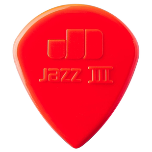 Dunlop邓禄普Jazz 3电吉他拨片扫弦防滑/大号/标准尼龙爵士速弹片