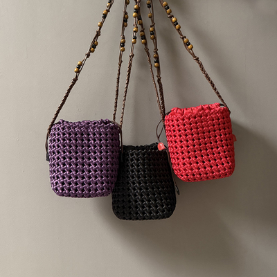 小众设计休闲风镂空编织包