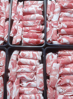 原切羊肉卷草原散养烤肉食材