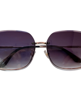 切边镶钻太阳镜女2022新款墨镜偏光太阳镜开车司机大框显脸小大牌