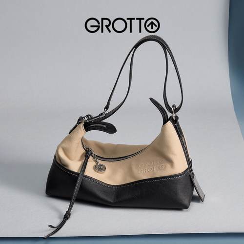GROTTO/个乐ArkHobo拼色单肩包