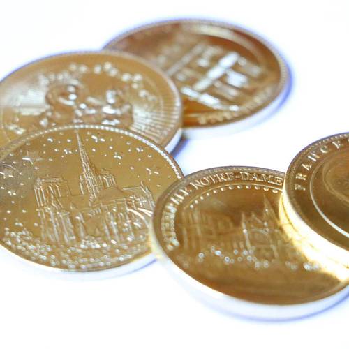 现货 法国巴黎圣母院Notre-Dame de Paris文创 纪念币 一套五枚