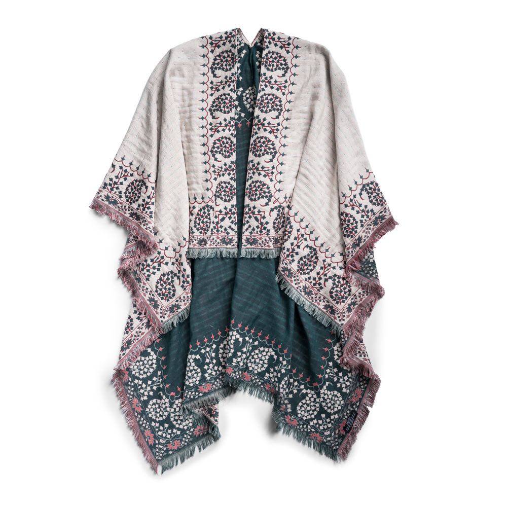 美国旅游大都会博物馆文化 带花纹图案的女士披肩外套 现货