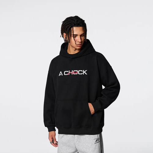 【Achock官方店】美式高街logo刺绣上衣外套潮牌秋冬新款连帽卫衣