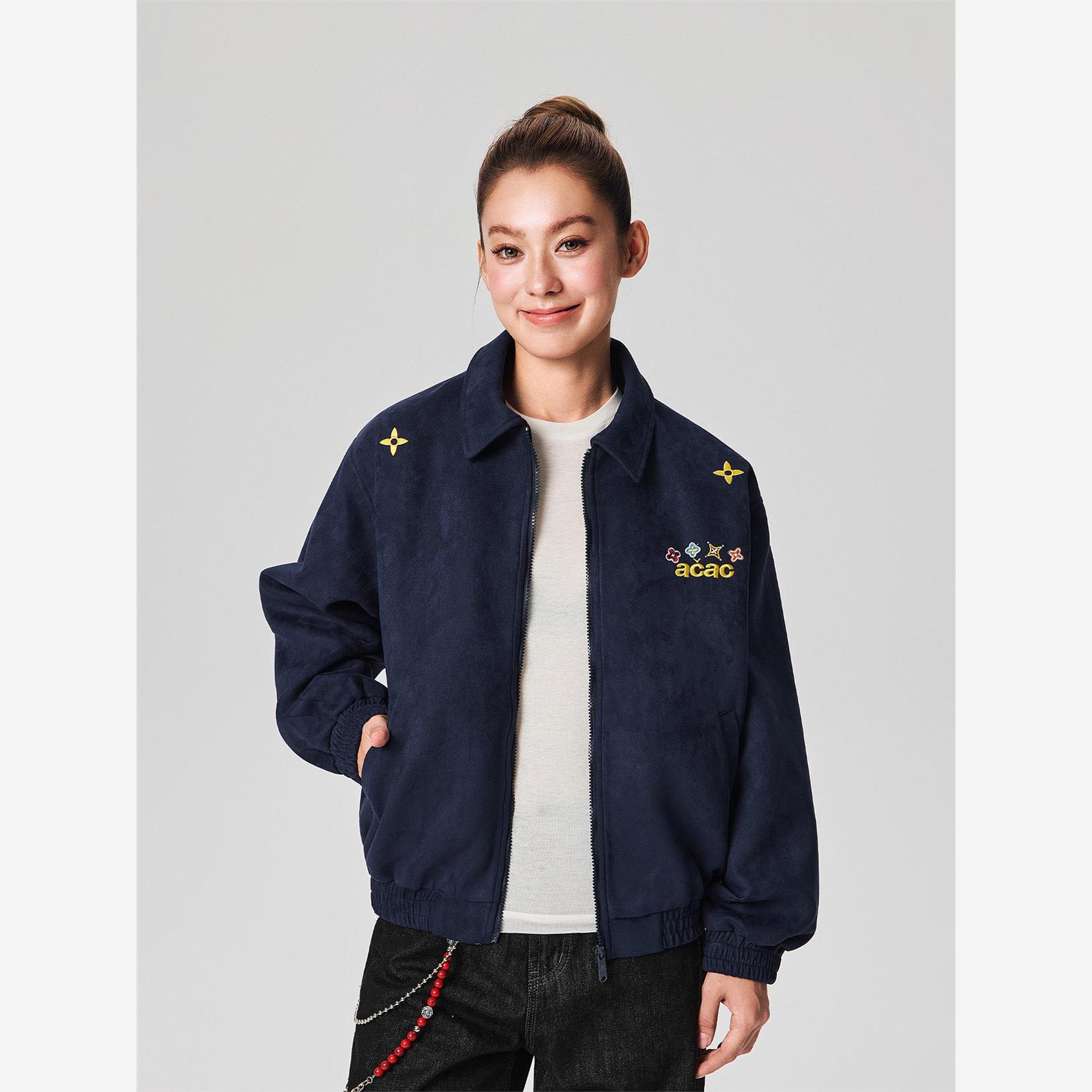 【Achock官方店】秋冬新款四时花境刺绣外套美式潮牌防风情侣夹克