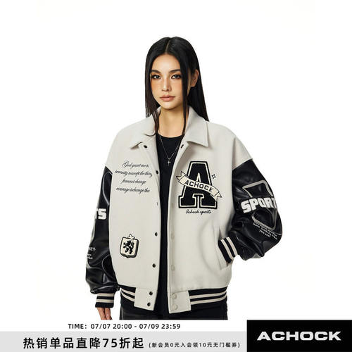 Achock官方店翻领刺绣棒
