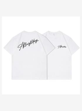 VIRUS纯棉美式嘻哈街头复古短袖T恤情侣款