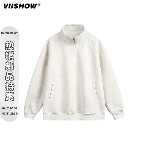 VIISHOW覆古日系纯色半拉