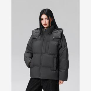 【Achock官方店】90鸭绒保暖羽绒服冬季可拆卸连帽加厚羽绒服外套