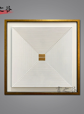 欧式轻奢玄关装饰画过道现代简约白色木雕立体抽象画餐厅走廊挂画