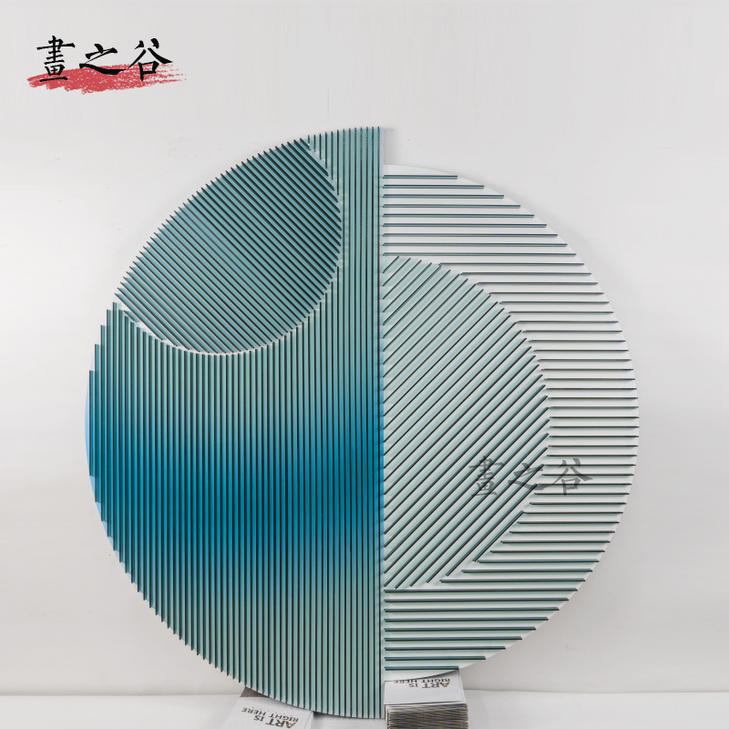 售楼处样板间高端亚克力立体雕刻插片装饰画挂画欧式客厅墙面壁画图片