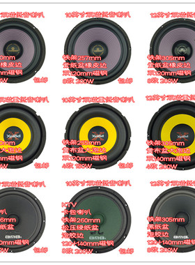 19款先锋索尼BMB单磁双磁低音重低音喇叭6.5-8-10-12英寸正边反边