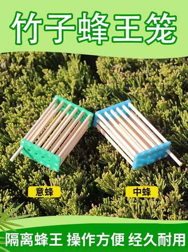 蜜蜂竹子蜂王笼养蜂工具包邮