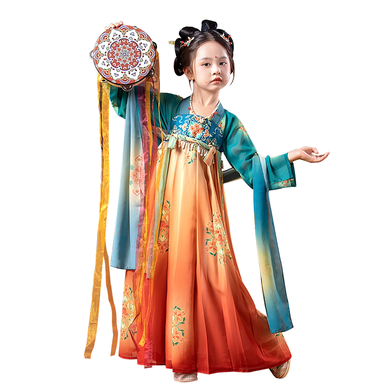 女童汉服2026新款小女孩古风超仙古装儿童唐装中国风春秋演出服装