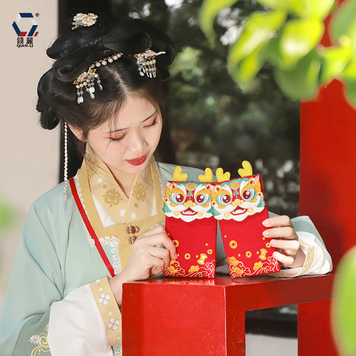 刺绣龙吟财宝立体龙年红包创意卡通布艺千元结婚红包袋
