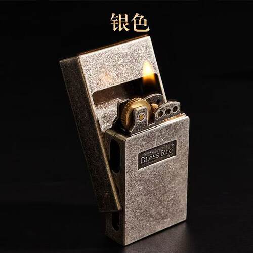 新款复古做旧滚花清脆推牌煤油打火机砂轮式高颜值男士经典机械风