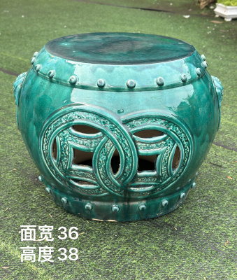 岭南园林石湾盆底座纯手工制作仿古釉色花架底座盆景底托架子陶瓷