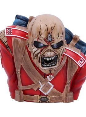 摇滚传奇人物雕像骷髅头摆件