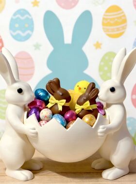 创意复活节兔子收纳摆件可爱兔子