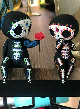 彩绘树脂工艺品雕像鲜花速递摆件