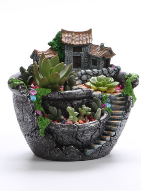 庭院绿植种植花盆装饰微景观摆件