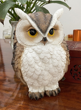 猫头鹰雕像摆件猫头鹰装饰品