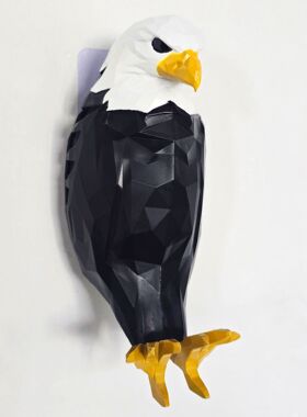 跨境热销2024新爆款黑色老鹰壁灯墙面氛围灯派对节日礼物装饰模型