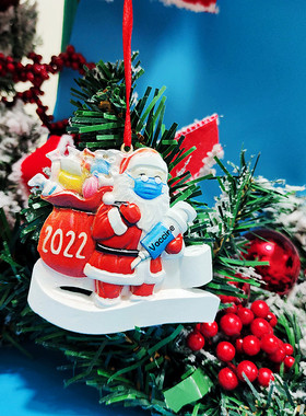 树脂雪人挂件老人圣诞挂件