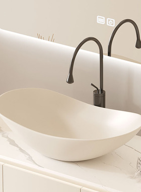 彩色陶瓷台上盆洗手盆洗脸盆阳台卫生间小尺寸奶油洗漱台单盆轻奢