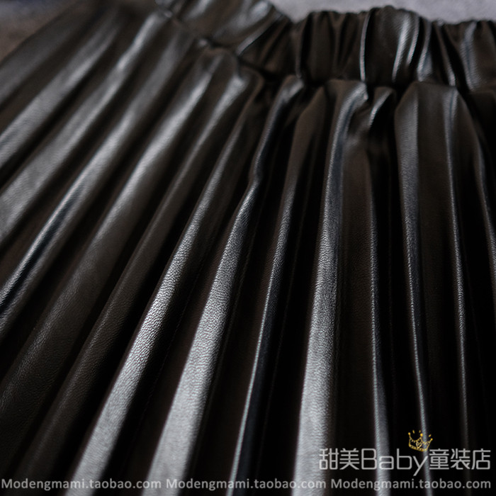 Jupe fillette en cuir - Ref 2051107 Image 3