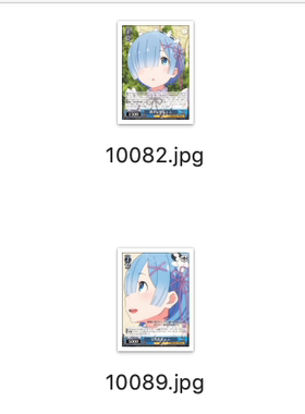 WS 黑白双翼 卡牌 RE0MS 蓝色C卡