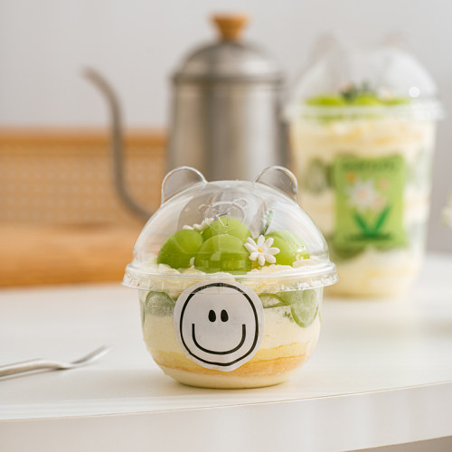 U型甜品波波杯蛋糕杯打包