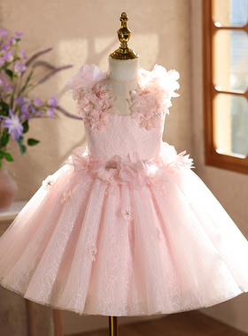 儿童晚礼服女孩生日花童公主裙女童礼服主持人钢琴演奏演出服高级