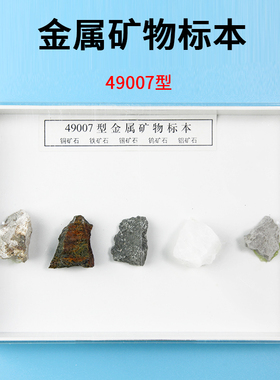 金属矿物标本J49007小学自然科学科普教学仪器中小学教学教具实验器材