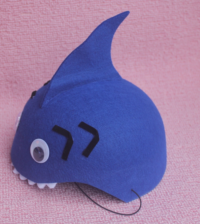 表演用品聚会cos道具鲨鱼帽面具