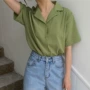 Mùa hè 2019 phiên bản Hàn Quốc mới của áo phông ngắn tay hoang dã retro thiết kế ý nghĩa của áo sơ mi nữ nhỏ - Áo sơ mi các mẫu áo sơ mi đẹp