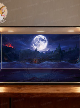 宝可梦手办盒贴纸展示柜背景图