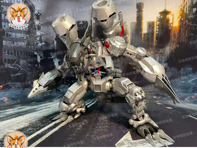 暗源机甲模型展柜贴纸摄影背景图