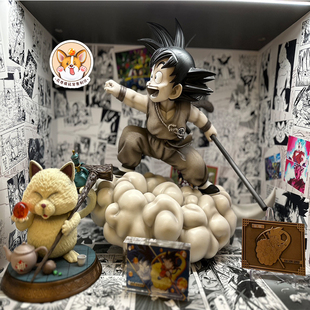 龙珠漫画拼图七龙珠shf模型手办盒贴纸展示柜背景图场景布景制作