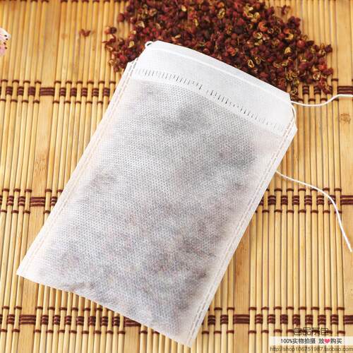 100个10*15cm无纺布抽线茶包袋泡茶袋煲汤过滤中药煎药袋一次性