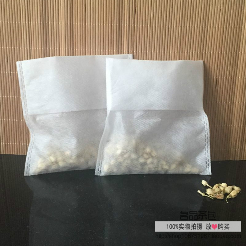 包邮100个14*14cm无纺布反折茶包袋煮酸梅汤袋调料袋茶叶中药过滤